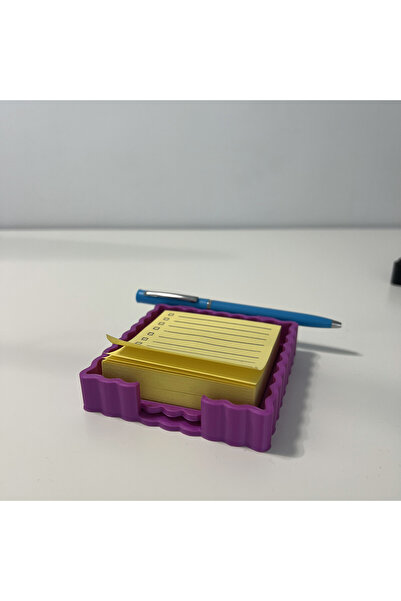 DECORADI Desk note holder + list template, purple, PLA printed