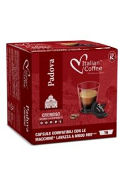 Italian Coffee Capsule cafea PADOVA, compatibil cu Lavazza A Modo Mio, 16 capsule