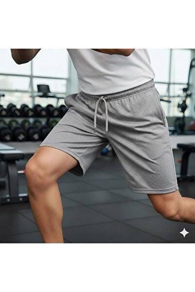 FAVORİST Men's Pocketed Lace-Up Shorts