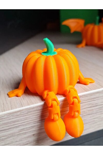 özvia 3D Baskı Oturan Bal Kabağı Biblo | Dekoratif Süs Eşyası | Hediyelik