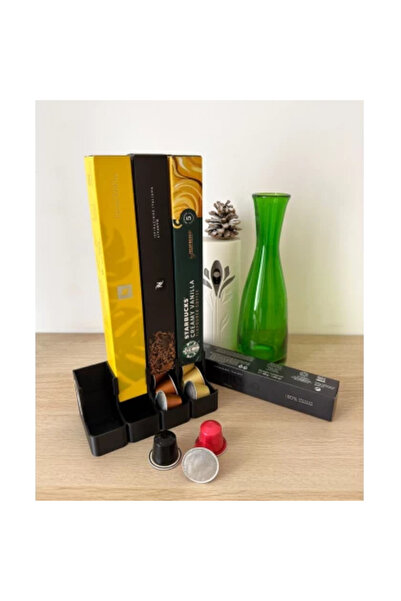 Nespresso Capsule Holder, Black, 40 caps, compatible with Nespresso and Starbucks capsule