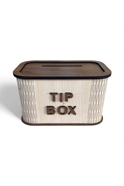UNT Modern Ahşap Tip Kutusu – Kafe & Restoran Tip Box - Bahşiş Kutusu