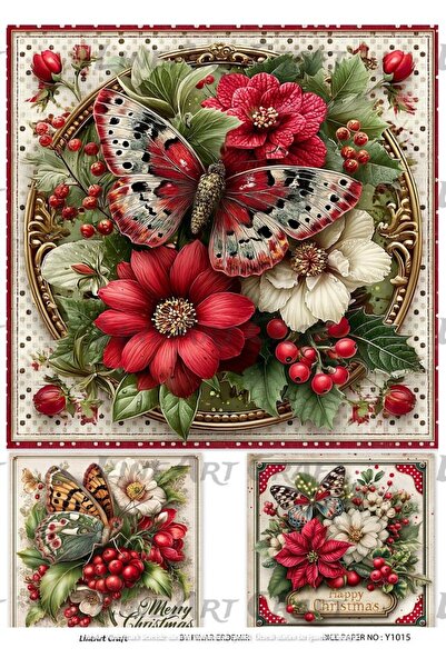 LİNEART Y1015 Yeniyıl Serisi Pirinç Dekopaj 29*42 cm