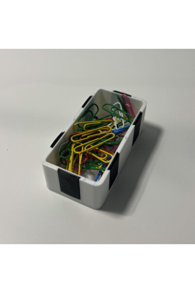 DECORADI Tăviță modulară magnetică albă, 9 x 4.5 cm, imprimat 3D din PLA