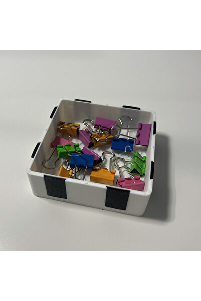 DECORADI Tăviță modulară magnetică albă, 9 x 9 cm, imprimat 3D din PLA