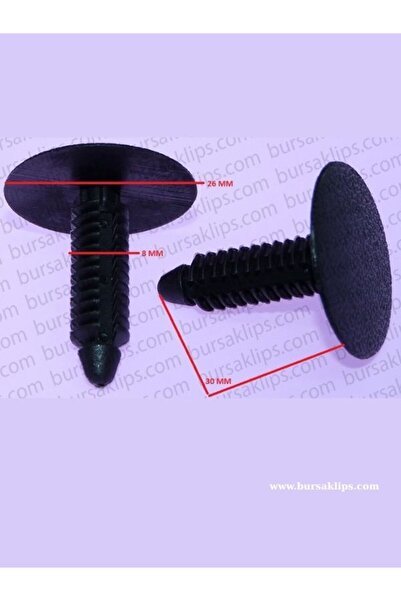 bursaklips 3151- مشبك تثبيت سقف لسيارات أودي وفولكس فاجن وسكودا 3C0863559 (10...