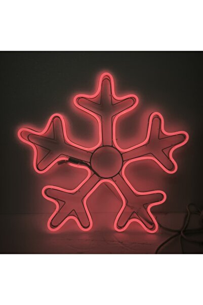 OEM Outdoor red snowflake-shaped installation, 40 cm, 9710R