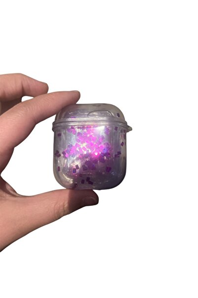 SELVİ Sulu renkli simli 1 ve 2 Nesil kablosuz kulaklık kılıfı