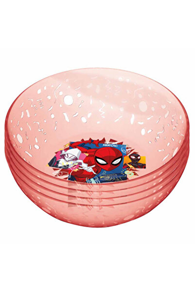 Stor 4-Piece Polypropylene Spiderman Themed Bowl Set