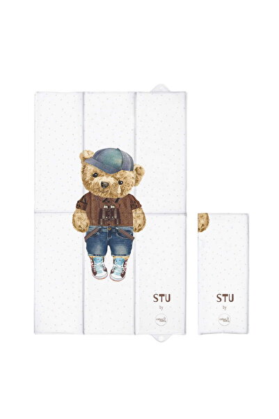 Ceba Baby Saltea de infasat, Pliabila, 80 x 50 cm, Fluffy Puffy Bear