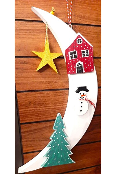 ELSA New Year Wooden Door Ornament – Half Moon Decor