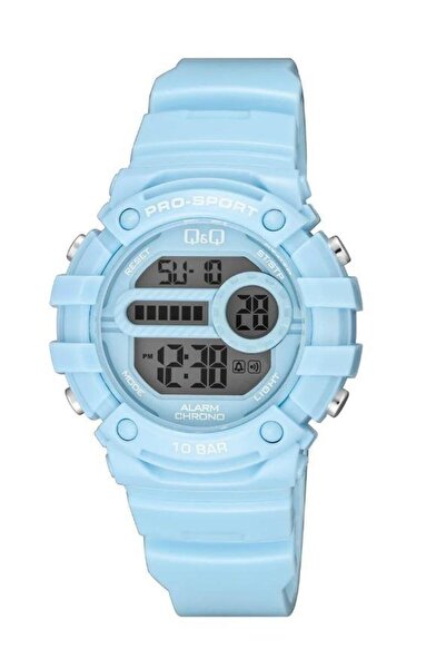 Q&Q G15A-001Vy Blue Color Alarm Date Stopwatch Light Children's Wristwatch
