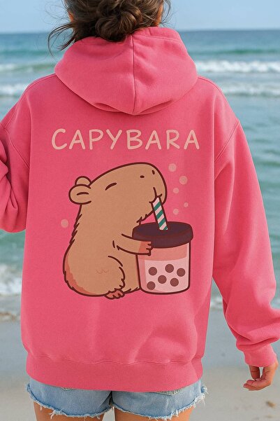 bb butik basic Capybara cu imprimeu Puff Swea tricou C3388