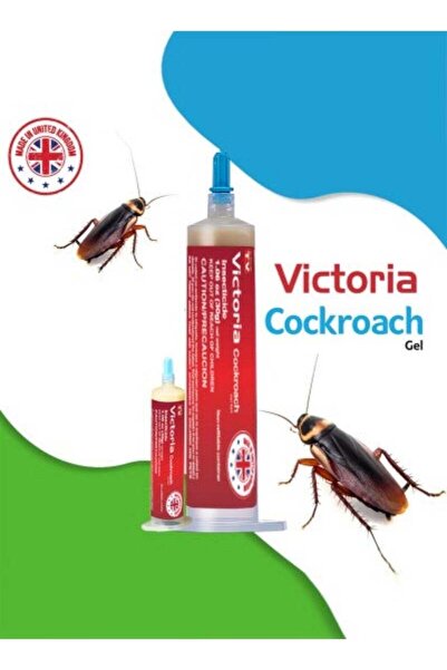 Victoria Cockroach Gel Bait, 2 x 30g, 2 Plungers & 2 Tips, Indoor/Outdoor Roach Killer