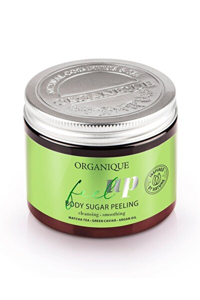 Organique Cosmetics Exfoliant corp Feel Up, cu ceai Matcha si caviar verde Or...