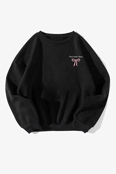 Rokeby Hanorac unisex cu imprimeu cu panglică