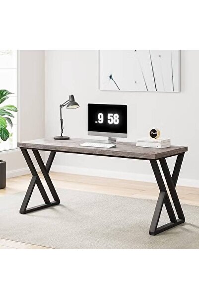 NKX مكتب كمبيوتر حديث متعدد الوظائف، طاولة دراسة بسيطة للطلاب، للمنزل ومكان العمل، 120 سم