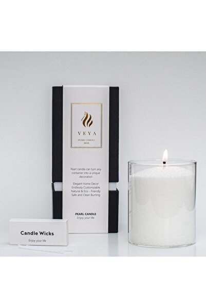 VEYA Wax Pearl Candle – Pearl White