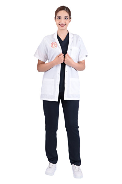 LITTE Women's Classic Collar Short Visiting Gown - Compliant with New Regulat...