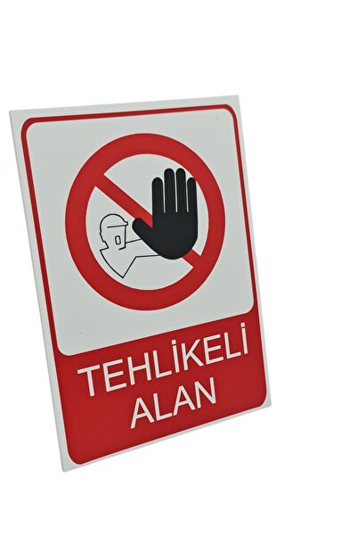 HiperAD Reklam لافتة تحذيرية من منطقة خطرة – لافتة تحذيرية من فوركس مقاس 3 مم...