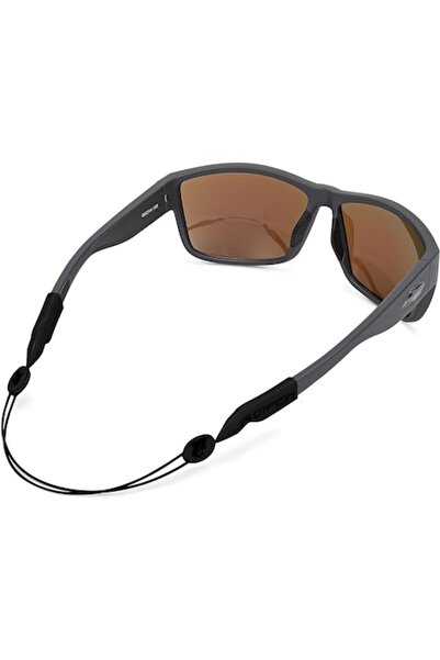 Sarphia Store Adjustable silicone eyeglass strap, anti-loss band, 25-40 cm, Black