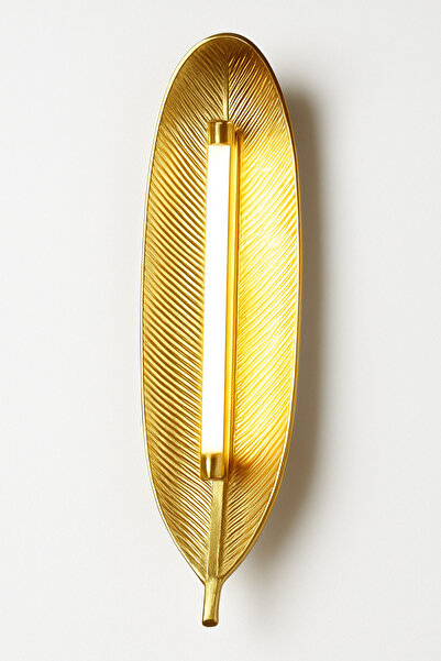 genrik إضاءة أبليك حائط مودرن ذهبي لون الانارة اصفر 9 واط