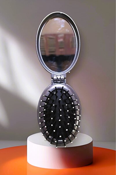 madam shushu Bag and Pocket Makeup Mirror + Hair Brush