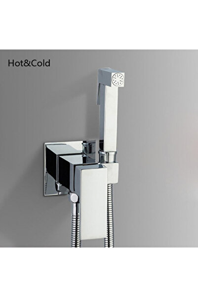 Nova Built-in hygienic shower, chrome, hot and cold water