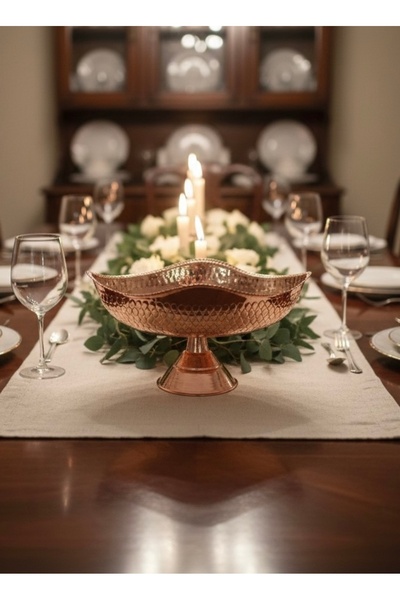 Efe Bakırcılık 26 cm ayaklı bakır gondol