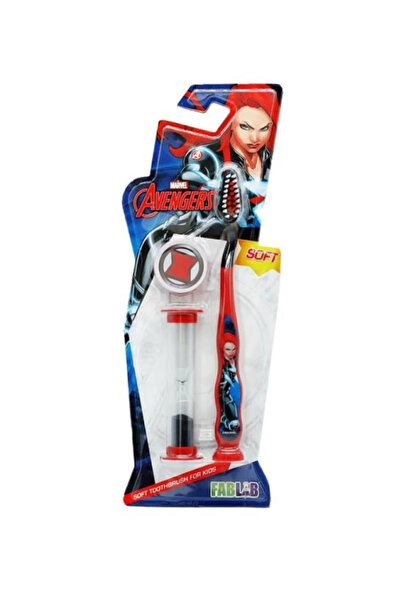 Fab lab Marvel Children's Ultra-Soft Toothbrush with Hygienic Cover & Sand Wa...