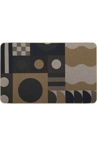 Luance سجادة مطبخ من البوليستر بنمط هندسي 50 × 80 سم