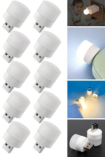 Buffer ® USB Mini Top LED 10’lu Aydınlatma Seti – Sıcak Renkli Gece Lambası, Enerji Tasarruflu Mikro