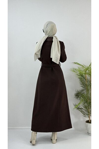 Tebrikler tekstil Women's Winter Stylish and Comfortable Long Coat Model G4167