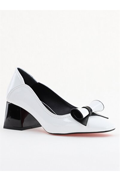 Nicoletta Women's Shoes with Thick Heels White Patent Leather BS810D2505357