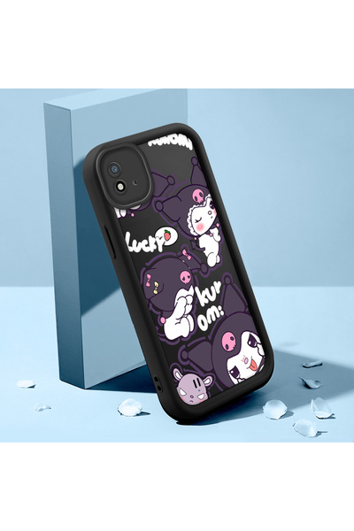 ucuc حافظة هاتف Realme C11 2021 متوافقة مع السيليكون الأسود بنمط الرسوم المتح...