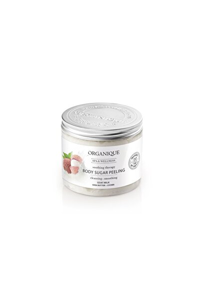 Organique Cosmetics Exfoliant corp lapte de capra, litchi si unt de shea piele sensibila Organique 200 ml