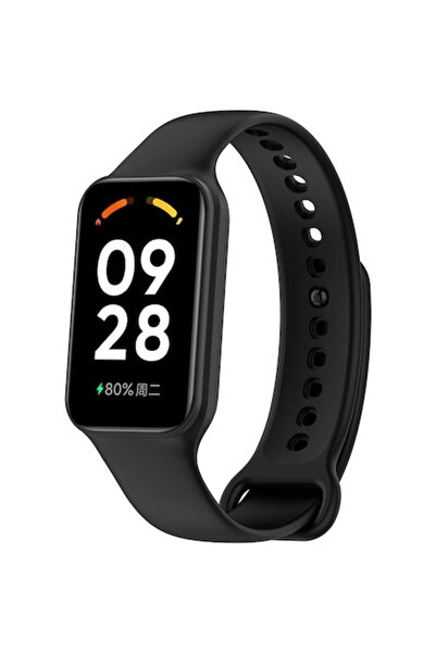 Sarphia Store Curea compatibilă pentru Xiaomi Mi Band 8 Active - Silicon, Negru