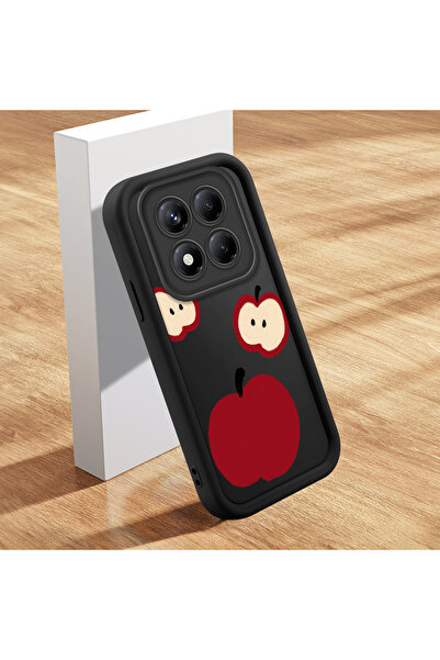 ucuc جراب هاتف شاومي ريدمي نوت 14 برو 4G متوافق مع السيليكون الأسود بنمط ممتع...