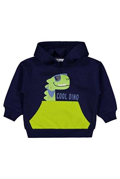 Civil Boys Dino Printed 2-5 Years Old Sweatshirt - Navy Blue 5-6 Years Old