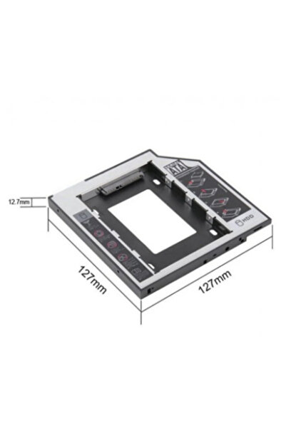 VOREX Dvd Yuvasına Takılan Ssd Hdd Kutusu 12.7 mm Hdd Caddy Kızak