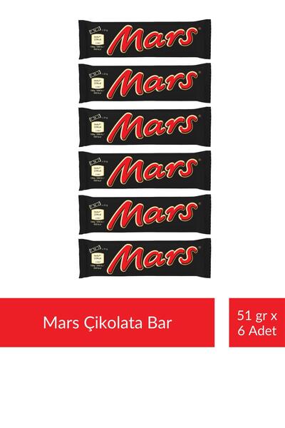 Mars Çikolata Bar 51 gr x 6 Adet