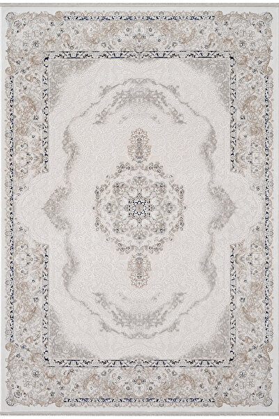 Koza Halı Koza Hayad Mirage Krem Mavi Halı Kilim Salon Oturma Odası Yatak Oda...