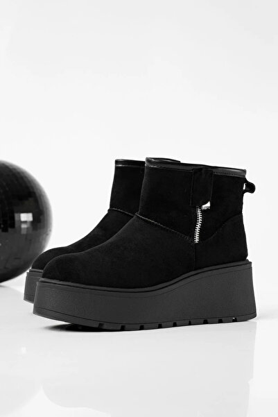 Zaira Ghete dama îmblanite negre din piele ecologica intoarsa Ariana #22636 - 40