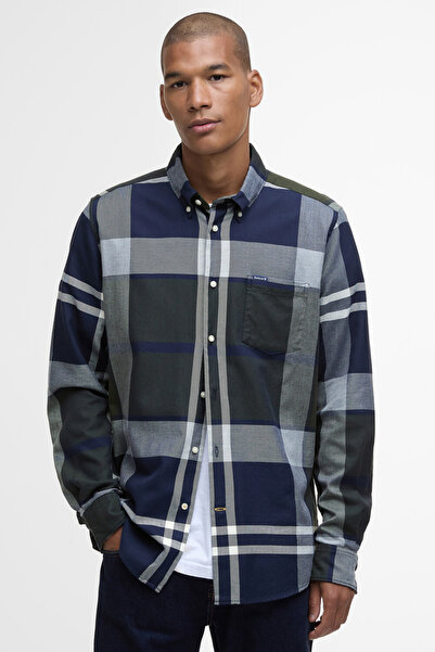 Barbour Dunoon Tailored Tartan Gömlek TN10 Fernwood Tartan