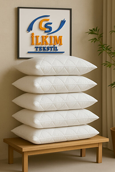 cs ilkim Set de perne din bumbac, 5 bucăți, protector pentru perne matlasat