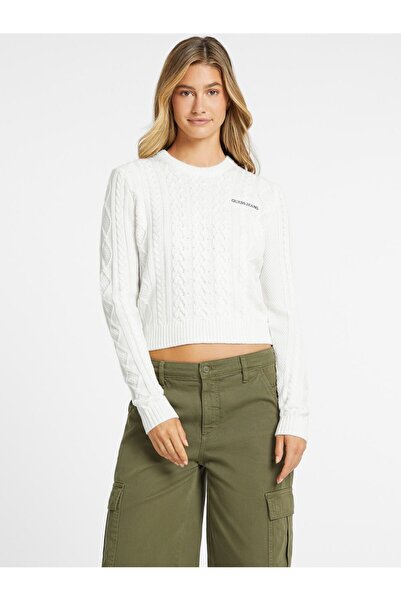 Guess Jeans Kadın Yün Karışımlı Triko