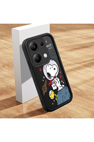 ucuc Xiaomi Redmi Note 13 Pro 4G Uyumlu Siyah Silikon Karikatür Kılıf Darbe K...