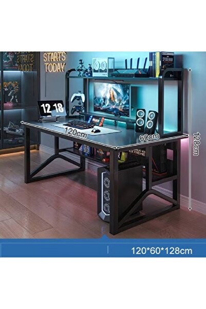 NKX Multifunctional Computer Table And Office Desk With Single Layer Book She...