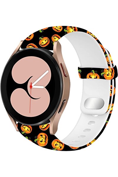 OEM Halloween Orange Silicone Smartwatch Band 20mm for Samsung & Garmin