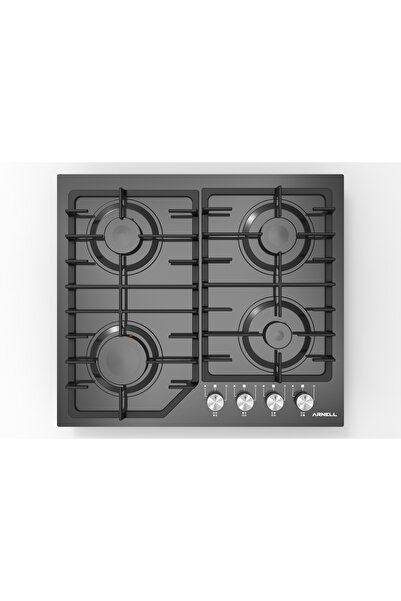 Arnell Set Üstü Otomatik Çakmaklı Döküm Izgaralı Gaz Emniyetli Wokbekli Siyah...
